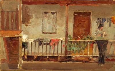 On the balcony - Tafuri Raffaele